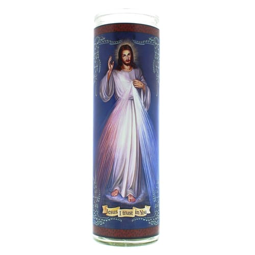 Divine Mercy Flameless Candle The Catholic Company