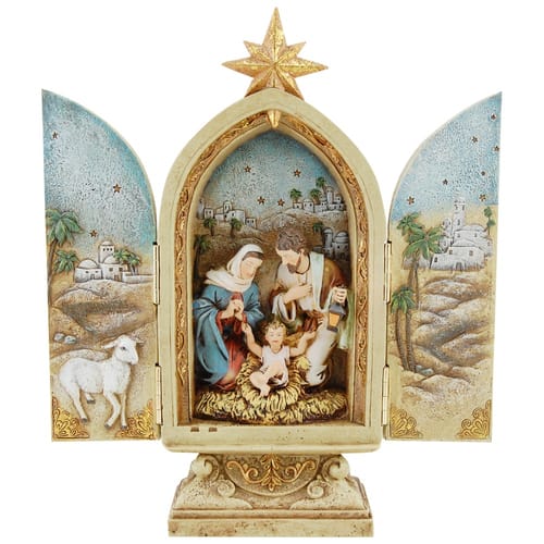 Holy Family Nativity Triptych  The Catholic Company