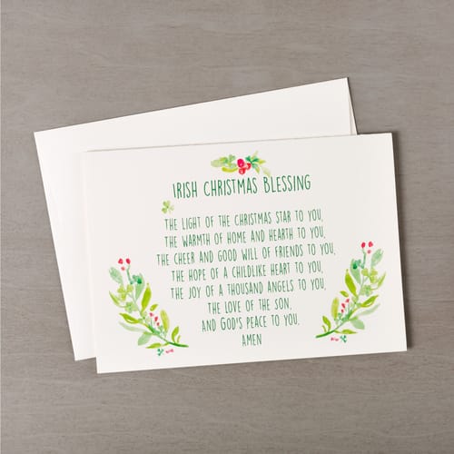 Irish Christmas Blessing Greeting Cards - Set of 20 | The Catholic Company