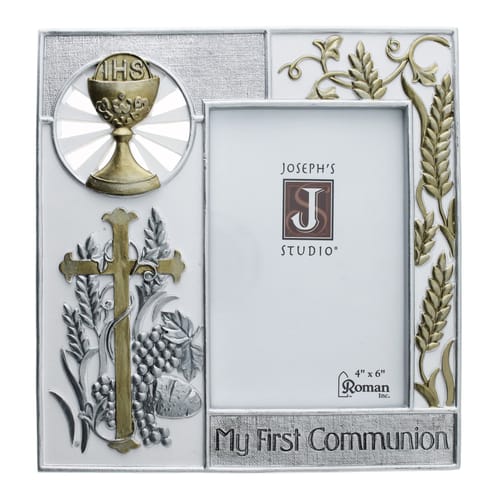 Multi-Tone Grapes & Wheat First Communion Photo Frame | The Catholic ...