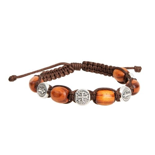 Multimedia St Benedict Medal Cord Bracelet The Catholic Company Multimedia St Benedict Medal Cord Bracelet