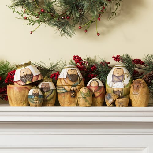 nativity scene nesting dolls