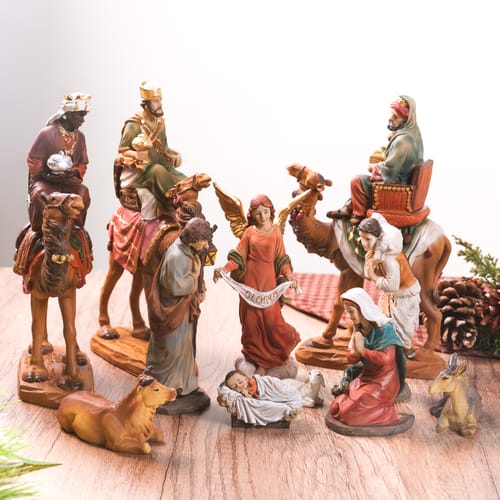 Nativity Set with Wise Men on Camels | The Catholic Company