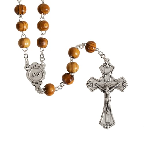 Olive Wood Stations of the Cross Rosary | The Catholic Company