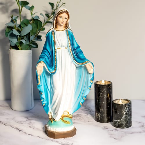 Our Lady of Grace Statue, Resin - 12 inch | The Catholic Company