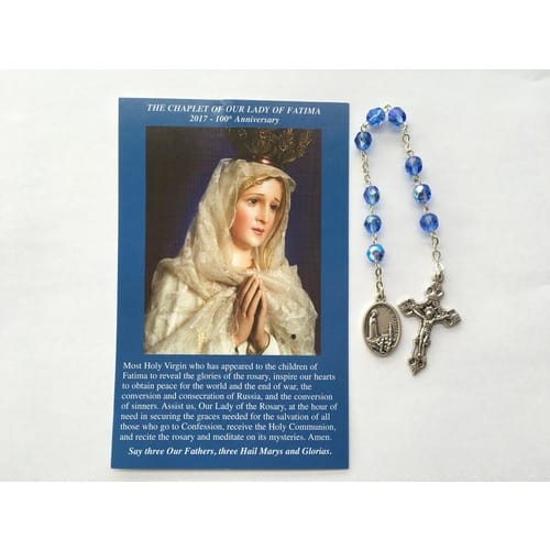 Our Lady of Fatima Chaplet & Prayer Card | The Catholic Company