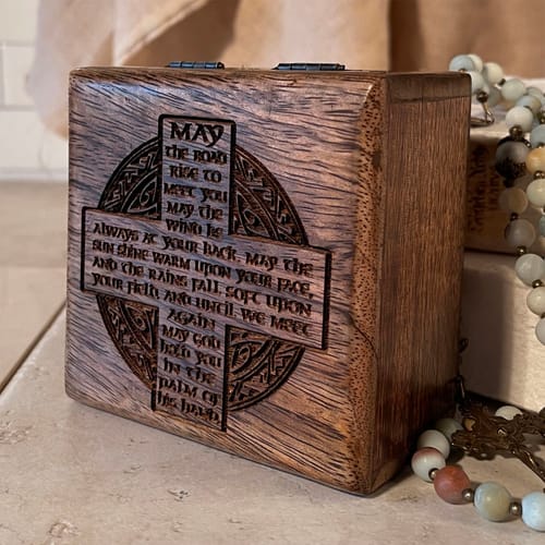 Personalized Irish Blessing Keepsake Box The Catholic Company