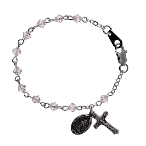 Pink Baby Rosary Bracelet The Catholic Company Pink Baby Rosary Bracelet