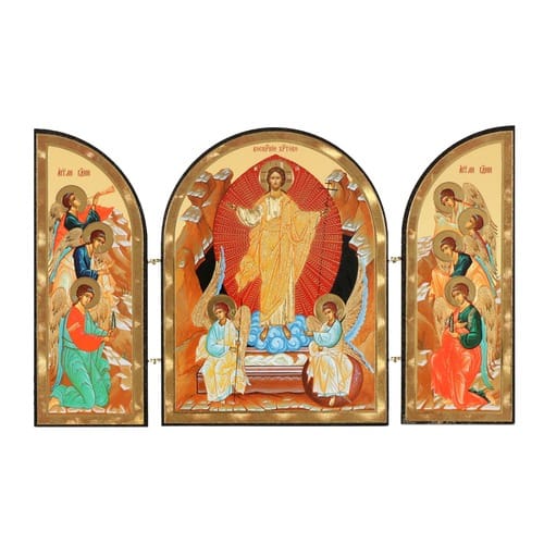 Resurrection Icon Triptych The Catholic Company