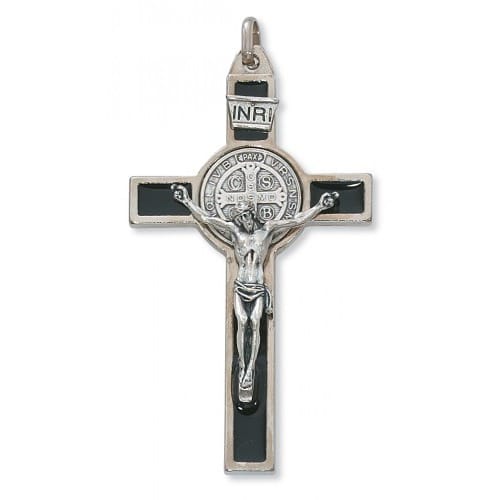 Silver St. Benedict Crucifix - 3 inch | The Catholic Company