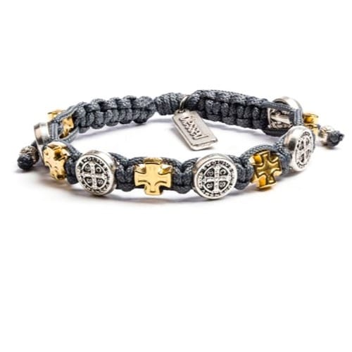 Slate St Benedict Blessings Bracelet The Catholic Company Slate St Benedict Blessings Bracelet