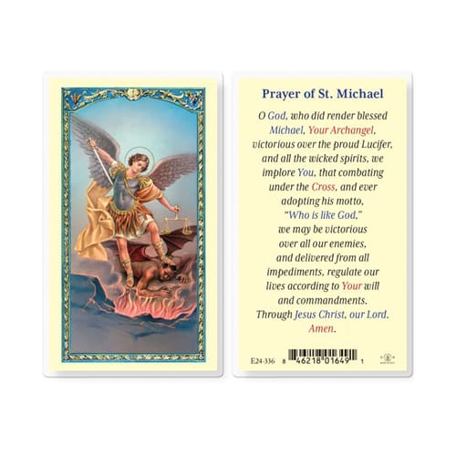 St. Michael Archangel - Prayer Card | The Catholic Company