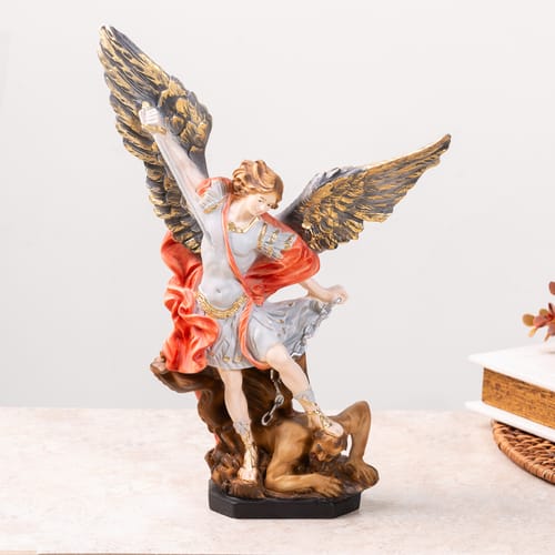 St. Michael Statue Color 12" The Catholic Company