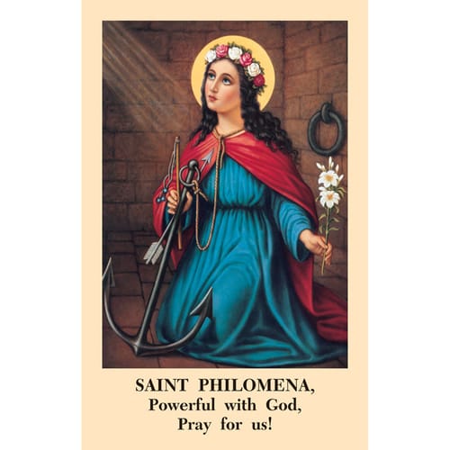 The St. Philomena Novena Prayercard (Pack of 100) | The Catholic Company