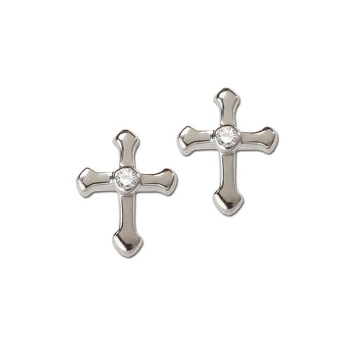 Sterling Silver Cross Earrings The Catholic Company Sterling Silver Cross Earrings