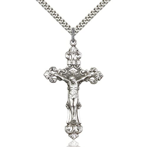 Sterling Silver Crucifix Pendant | The Catholic Company