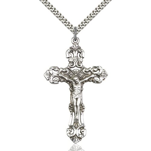 Sterling Silver Crucifix Pendant | The Catholic Company