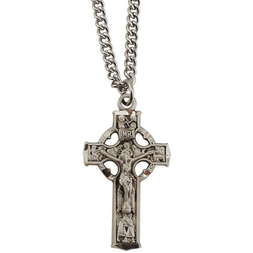 Sterling Silver Small Celtic Crucifix | The Catholic Company