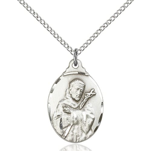 Sterling Silver St. Francis Pendant | The Catholic Company