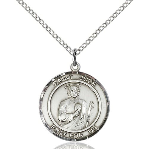 Sterling Silver St. Jude Pendant The Catholic Company