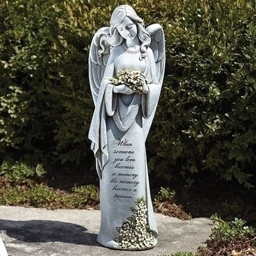 Treasured Memories Memorial Angel Garden Statue The Catholic Company
