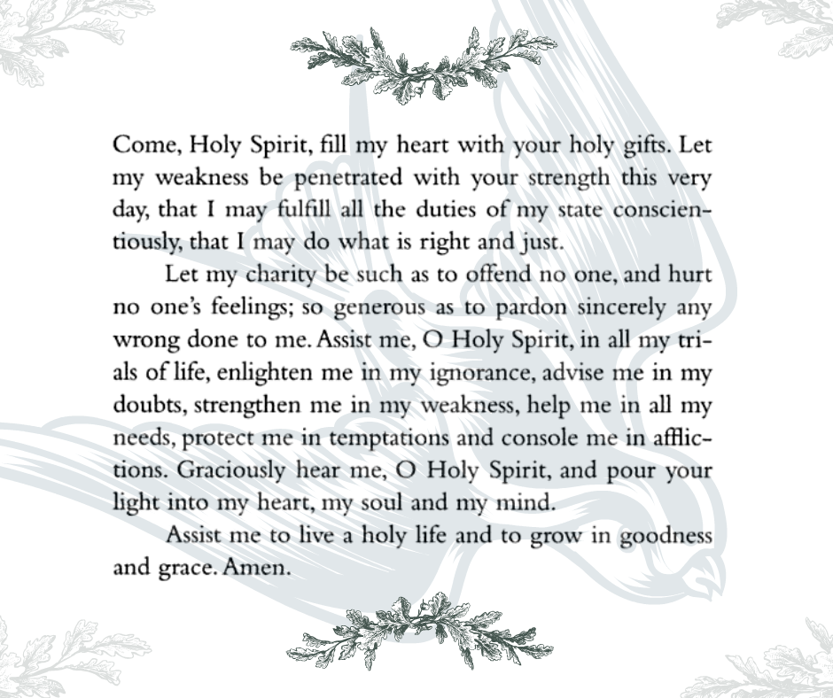 A Prayer to the Holy Spirit