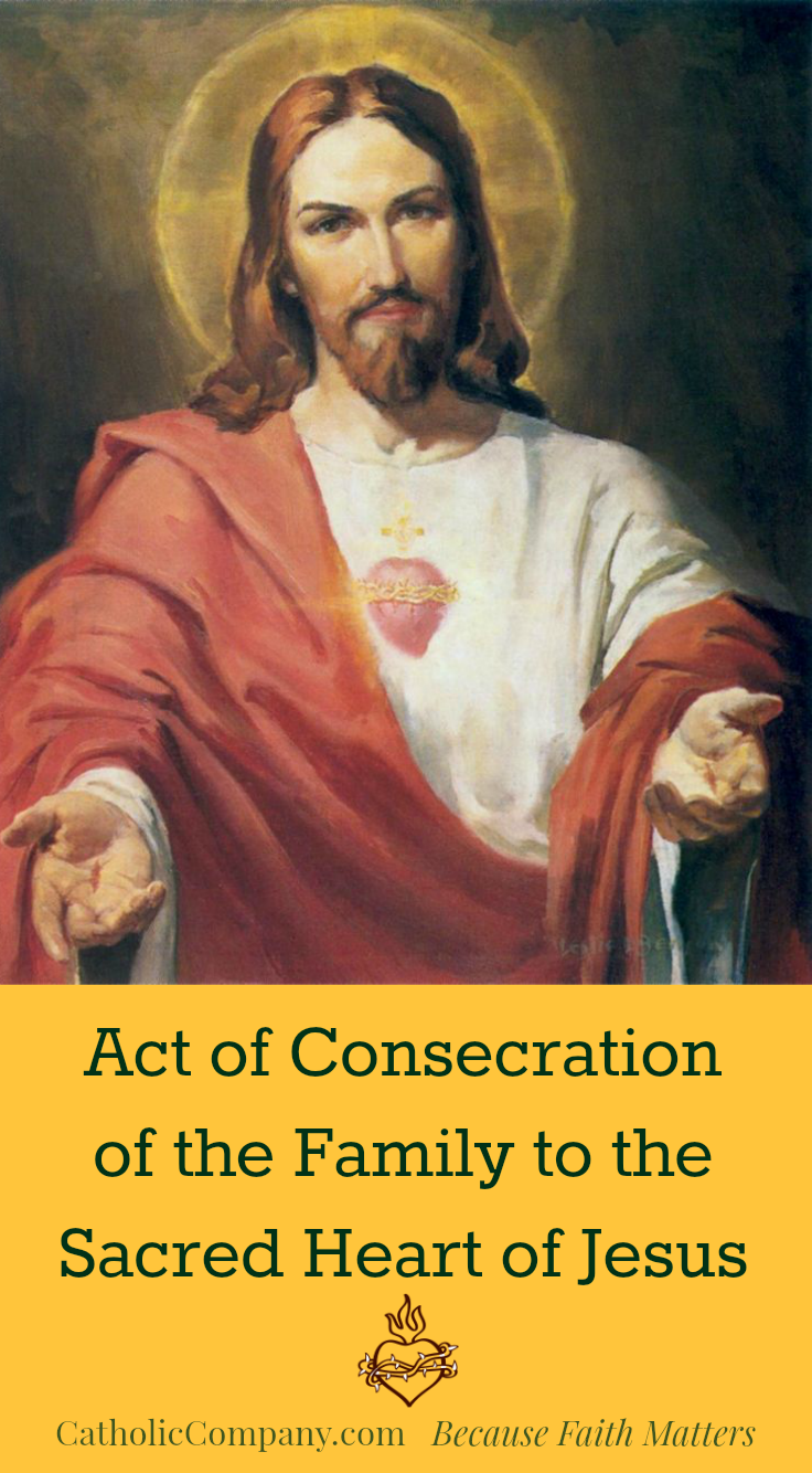 Act of Consecration of the Family Sacred Heart of Jesus image