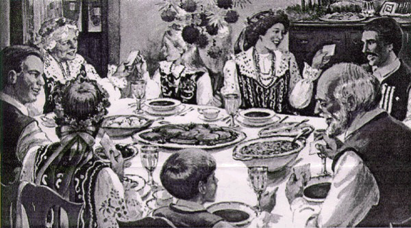 A Polish tradition - sharing Oplatki at Christmas Eve dinner