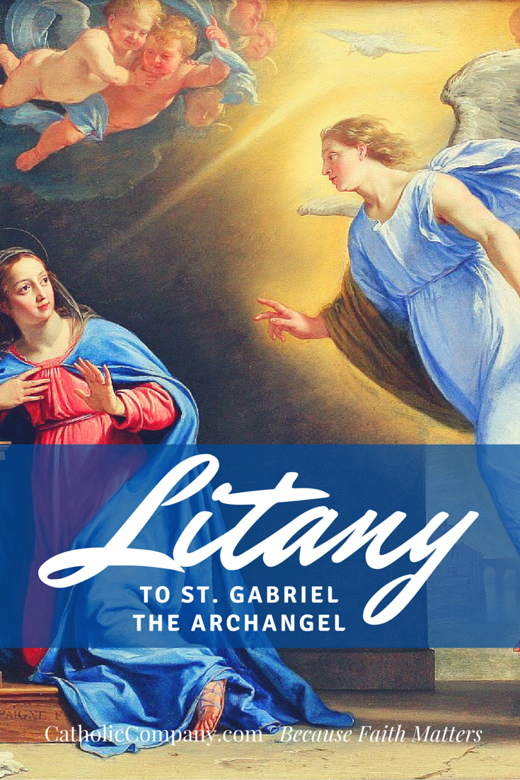 Litany prayer to St. Gabriel the Archangel