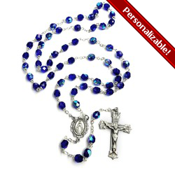 Bohemian Glass Birthstone Rosary