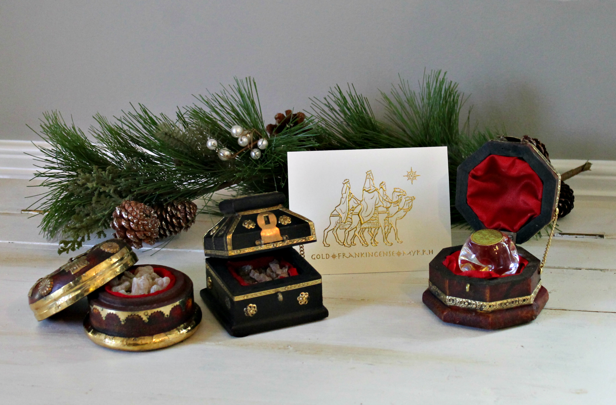 Gold, Frankincense and Myrrh gift sets