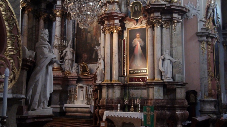 The Divine Mercy Sanctuary (Holy Trinity Church) in Vilnius, Lithuania