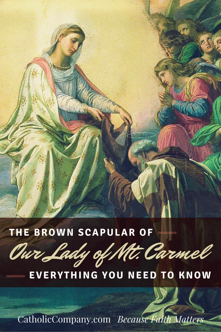 Learn everything you need to know about the Brown Scapular given to the faithful by Our Lady of Mt. Carmel.