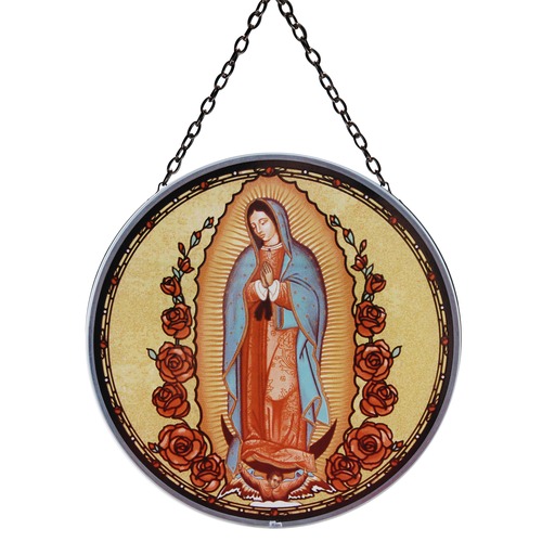 Our Lady of Guadalupe Stained Glass Roundel