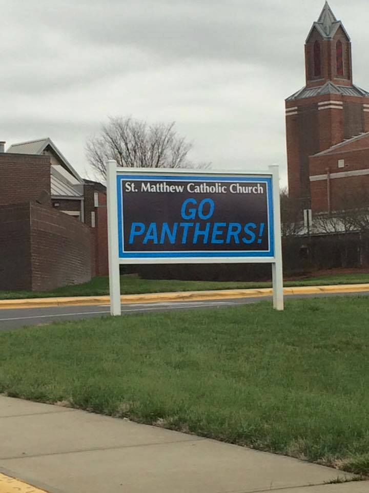 Meet the Catholic Chaplain going to the Super Bowl with the Carolina Panthers. Several of the Panthers players and coaches are members of St. Matthew Catholic Church in Charlotte.