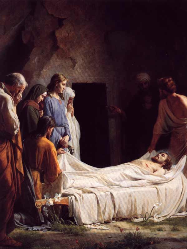 The Burial of Jesus by Carl Bloch