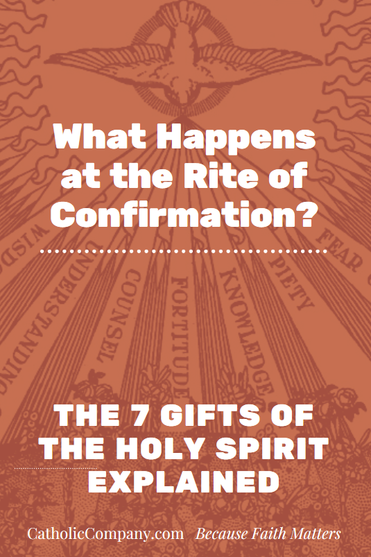 If you've received the Sacrament of ?Confirmation?, you have these seven supernatural gifts of the Holy Spirit. Remember whose you are!