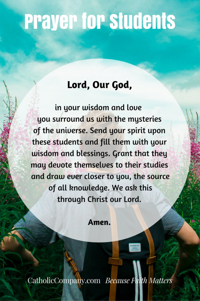 Prayers for Your Children As They Begin A New School Year | The Catholic  Company