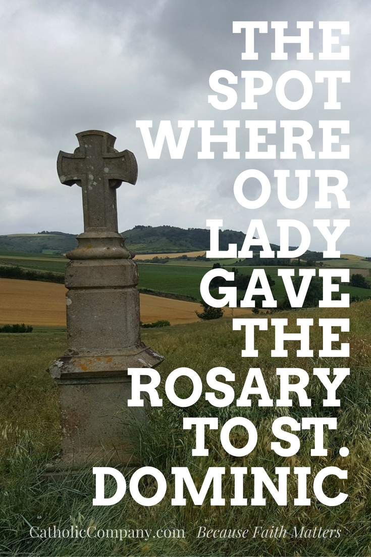 The location in France where the Blessed Virgin Mary gave the Rosary to St. Dominic
