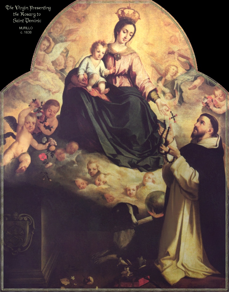 Our Lady giving the Rosary to St. Dominic