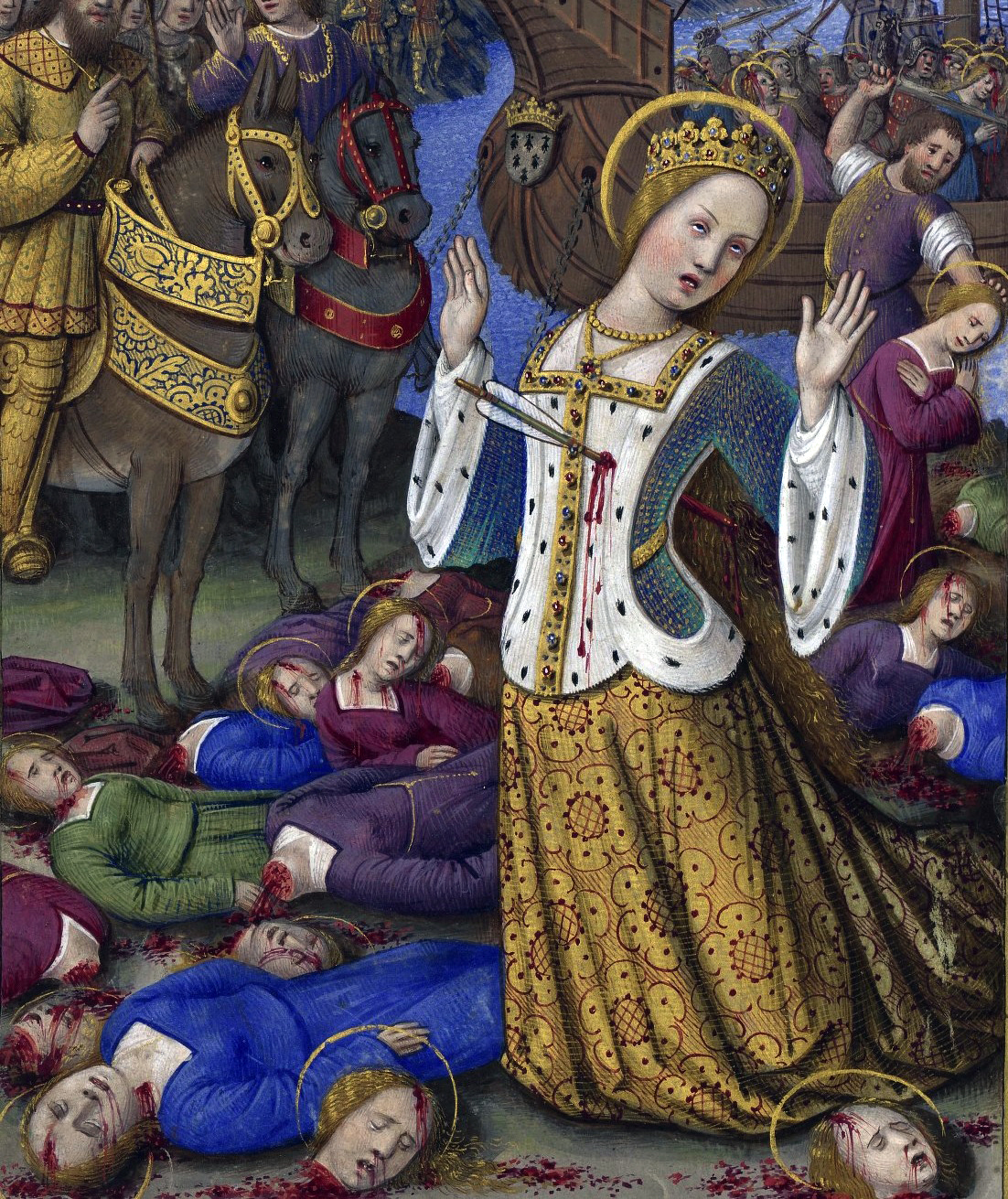 The matyrdom story of St. Ursula