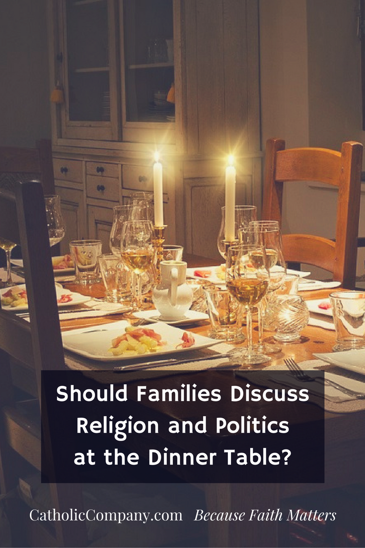 Should Families Discuss Religion and Politics at the Dinner Table? Fr. Leo Patalinghug answers