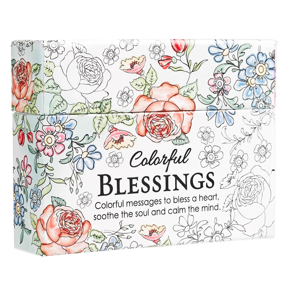Coloring Cards: Colorful Blessings