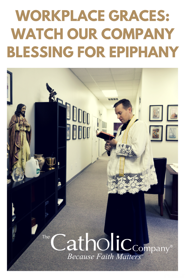 Photos & Video: Epiphany Blessing for The Catholic Company Warehouse