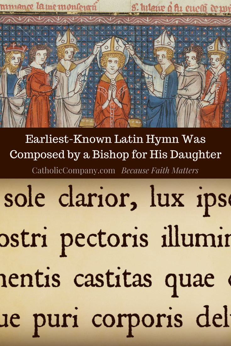 St. Hilary of Poitiers, Doctor of the Church and poet, wrote hymns to help people grow in their faith.