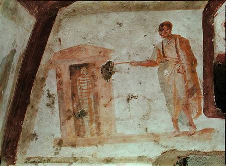 The raising of Lazarus from the Catacombs of St. Priscilla