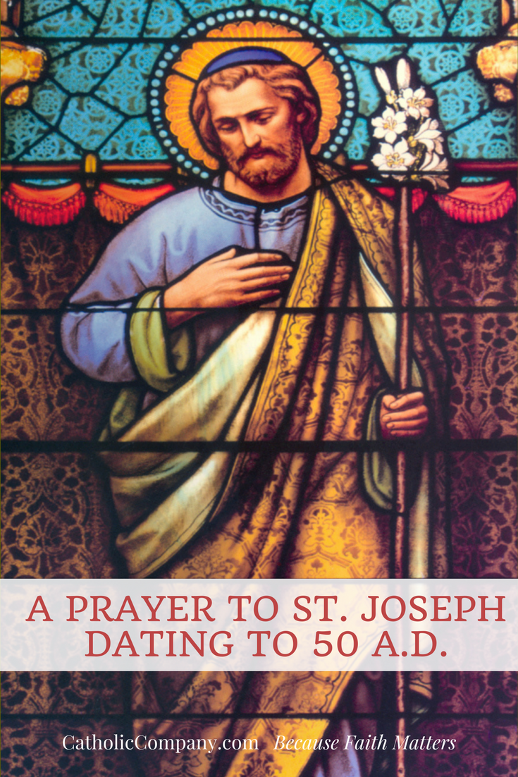 This Prayer to St. Joseph Dates to A.D.