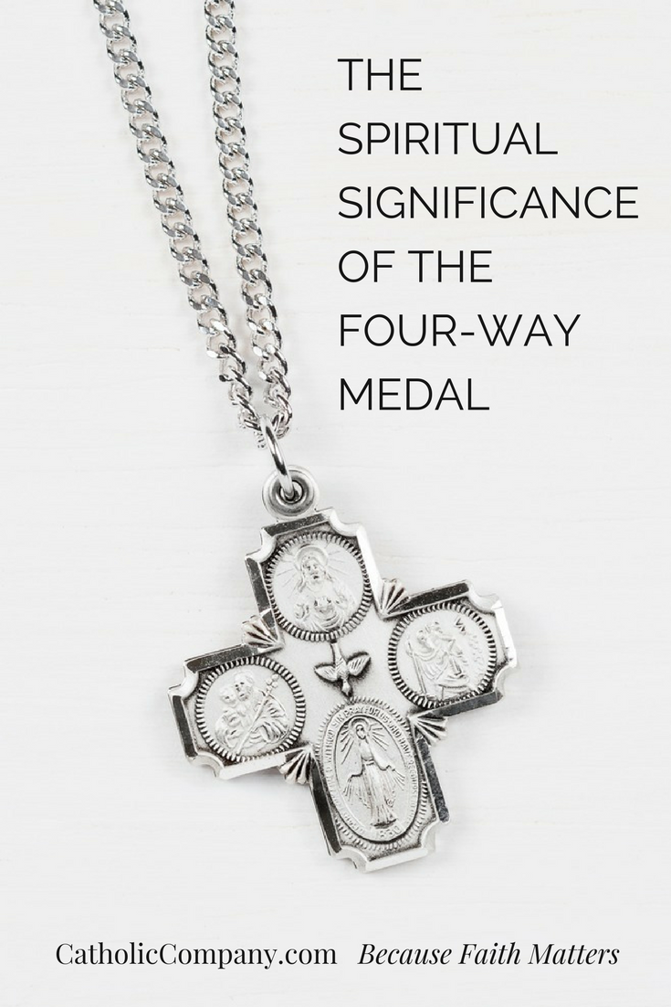 Catholic 4 way medal sale