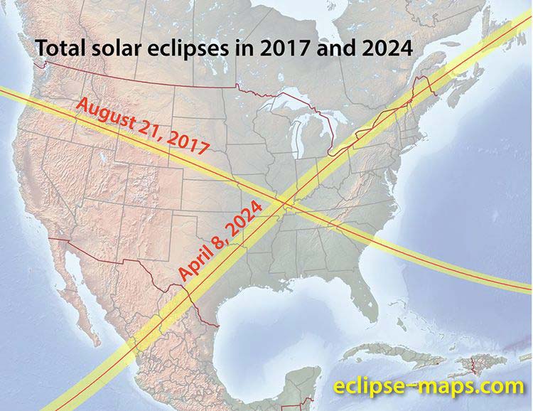 solar eclipse map
