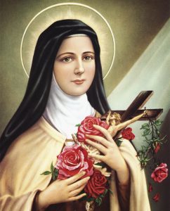 St. Therese with Roses